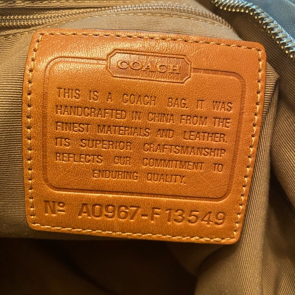 👜 Coach tote with canvas/leather trim. GUC. - Picture 3 of 7